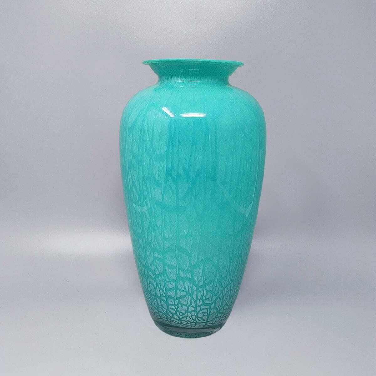 1970s Exquisite Handcrafted Murano Vase By V.A.M. In Murano Glass. Made In Italy photo Home Decor