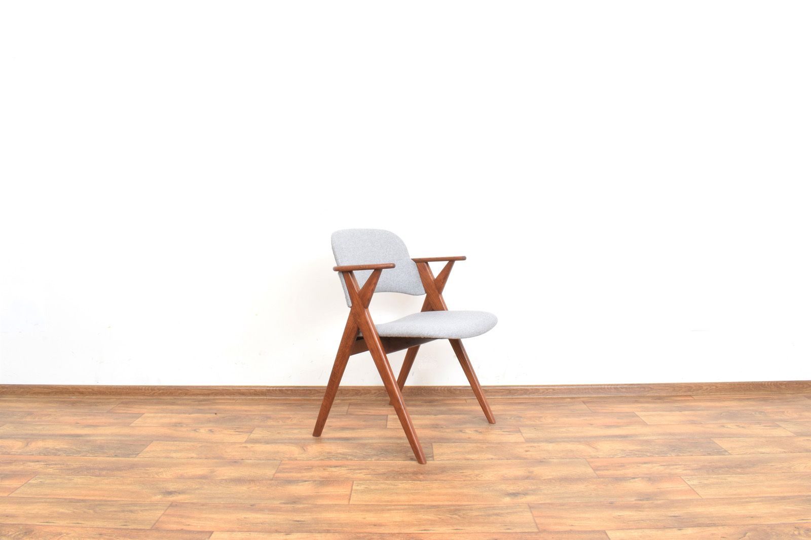 Mid Century Swedish Oak Dining Chair From Broderna Johansson, 1960s. photo furniture