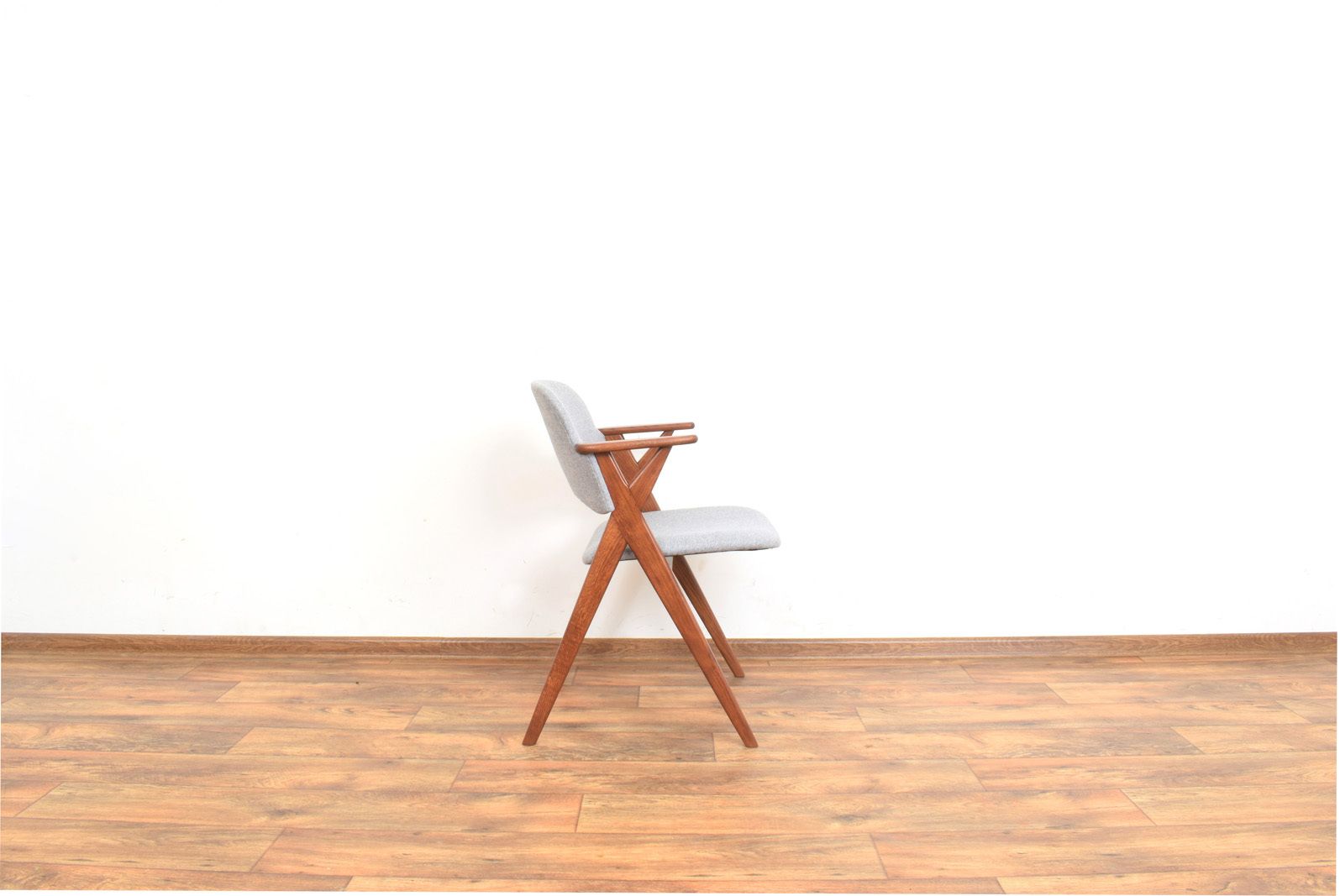 Mid Century Swedish Oak Dining Chair From Broderna Johansson, 1960s. photo for sale