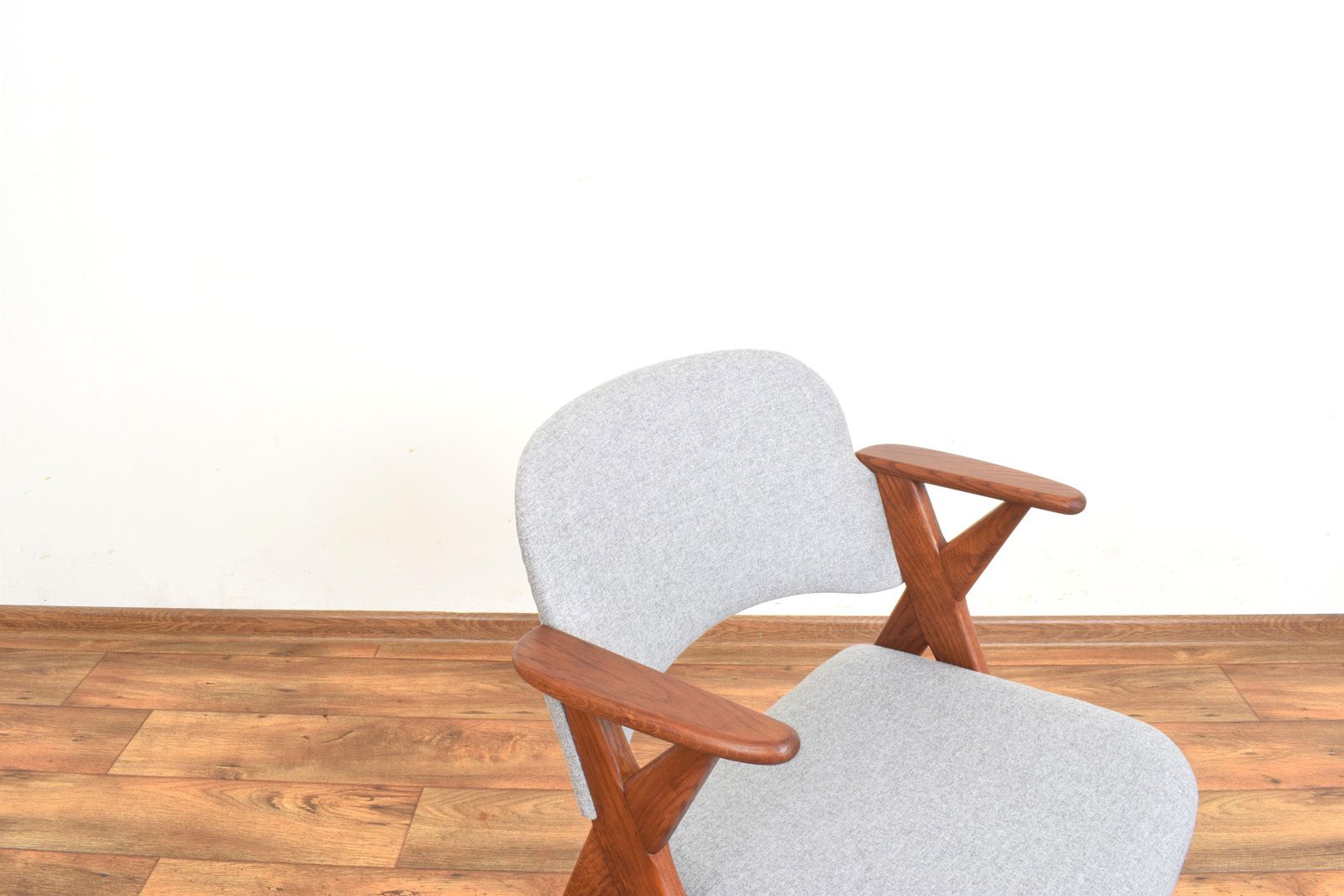 Mid Century Swedish Oak Dining Chair From Broderna Johansson, 1960s. photo vintage