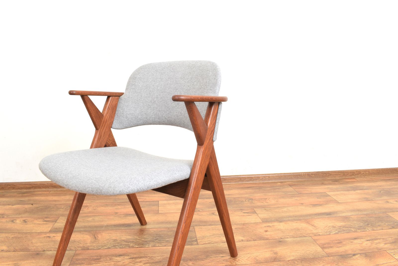 photo for sale Mid Century Swedish Oak Dining Chair From Broderna Johansson, 1960s.