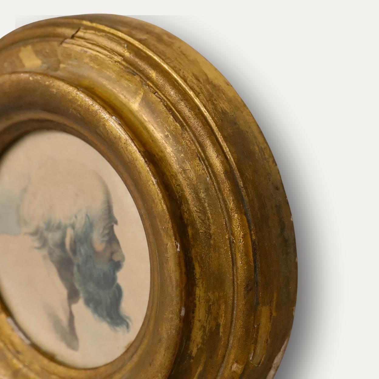 Manner Of Guido Reni (1575 1642) Miniature Watercolour, Portrait Of A Scholar photo Art