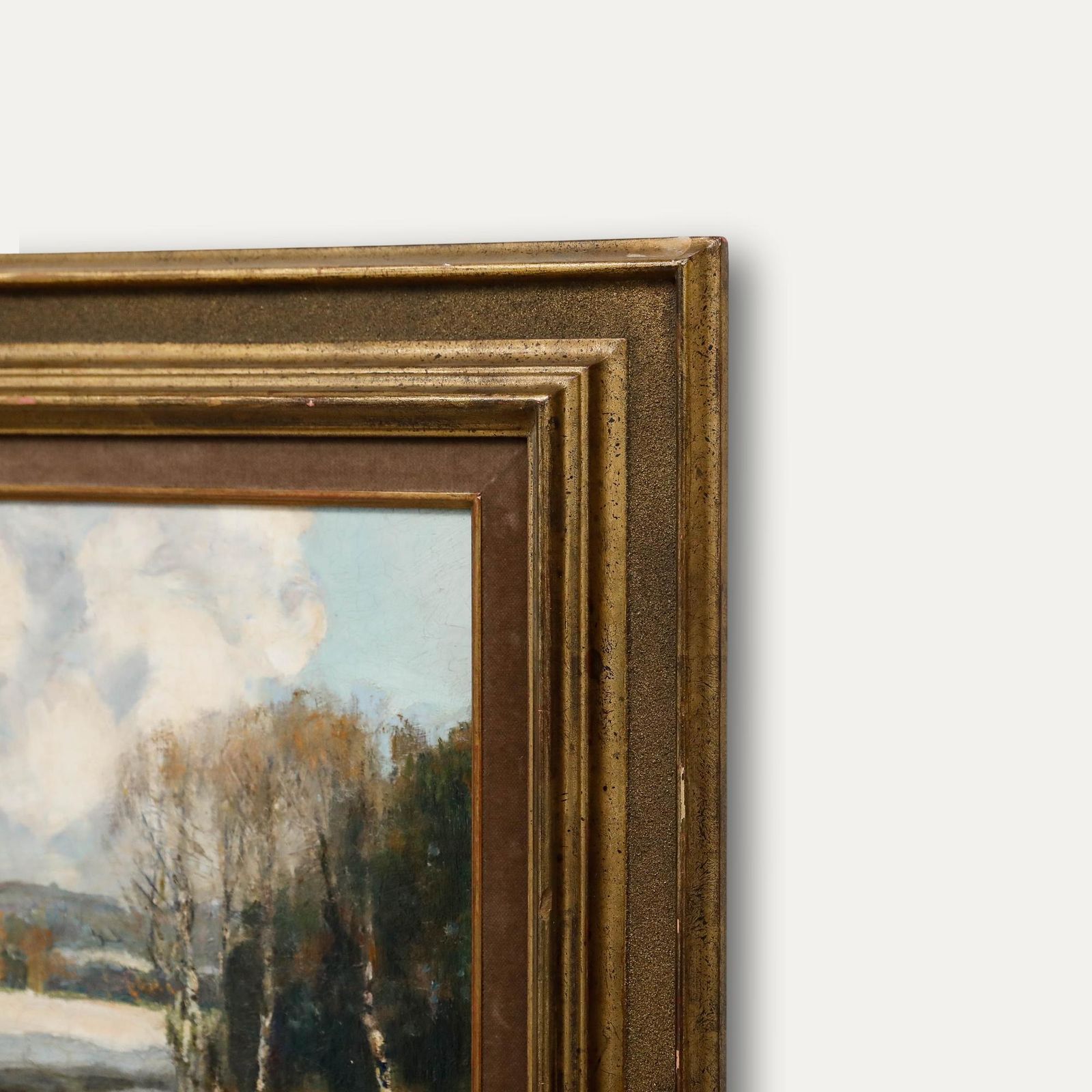 Louis Willem Van Soest (1867 1948) Framed Mid 20th Century Oil, White Fields photo 550.0