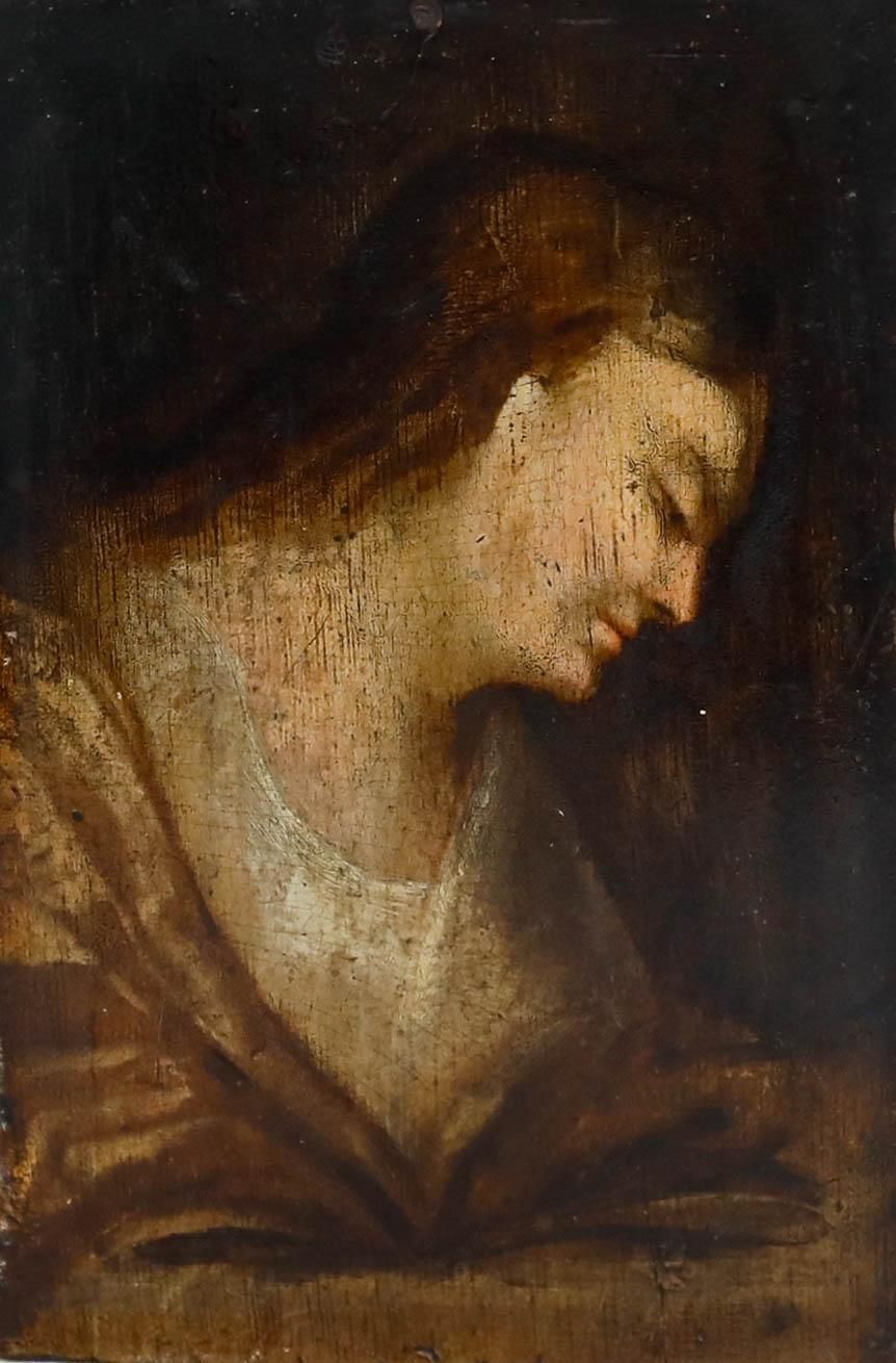 18th Century Oil Portrait Of Mary Magdalene photo furniture