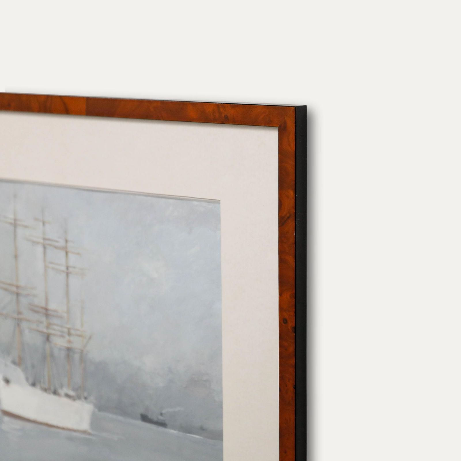 René Marie Dujardin (1913 2002) 20th Century Gouache, White Ship At Anchor photo 225.0