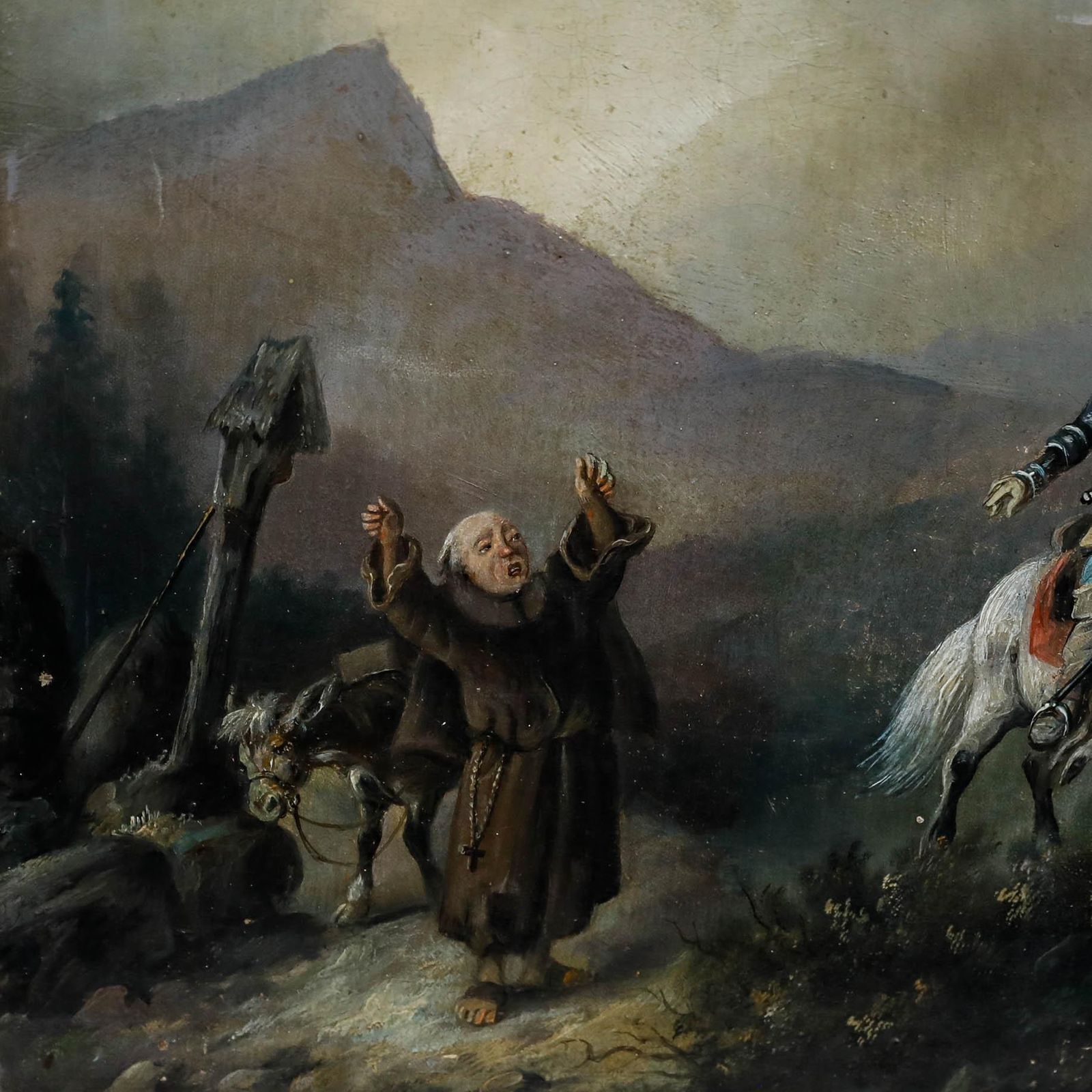 After Meno Mühlig (1823 1873) Late 19th Century Oil, Lenny At The Pass photo Art