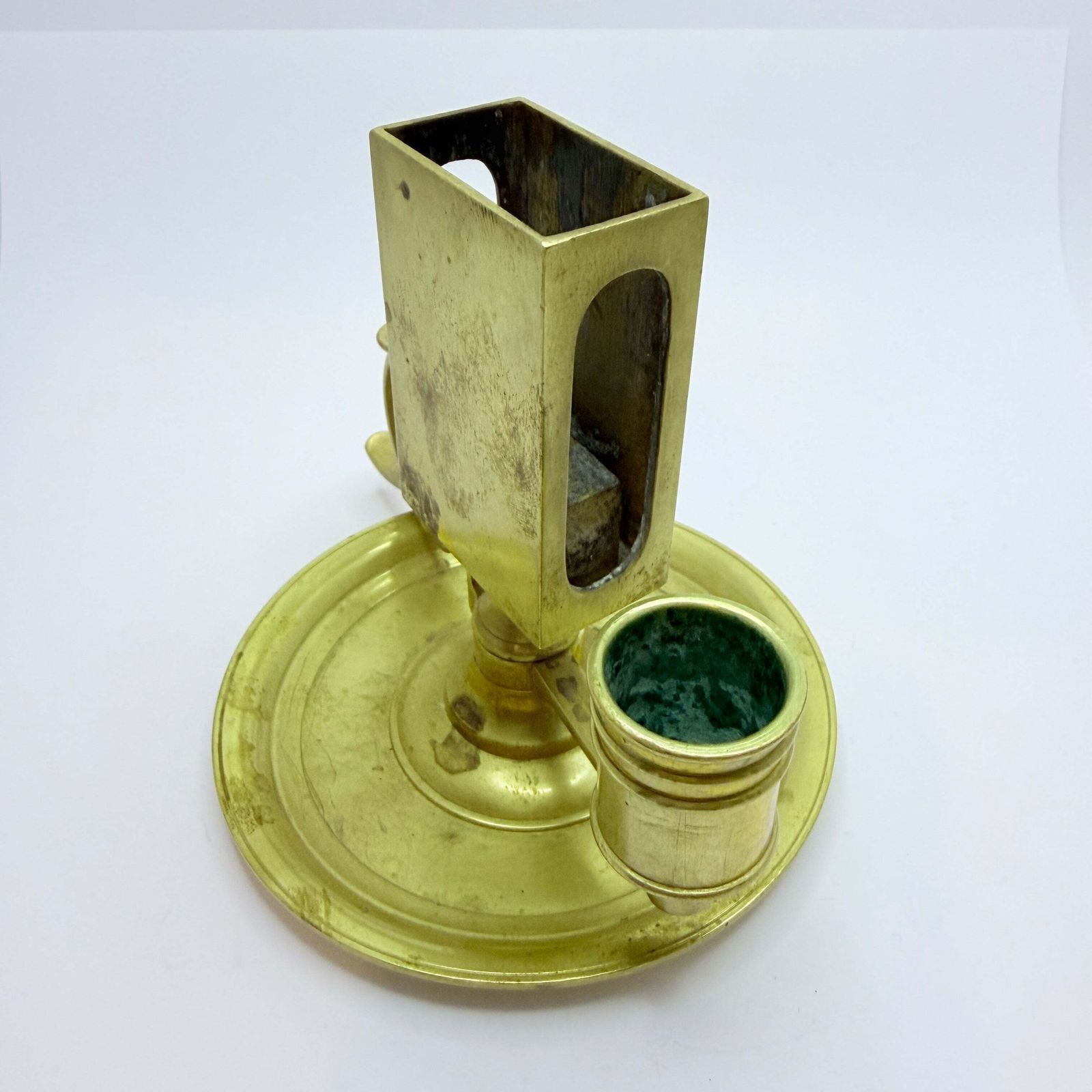 Skultuna Bruk, Sweden Late 1800s. Antique Brass Chamberstick Candleholder. photo Home Decor