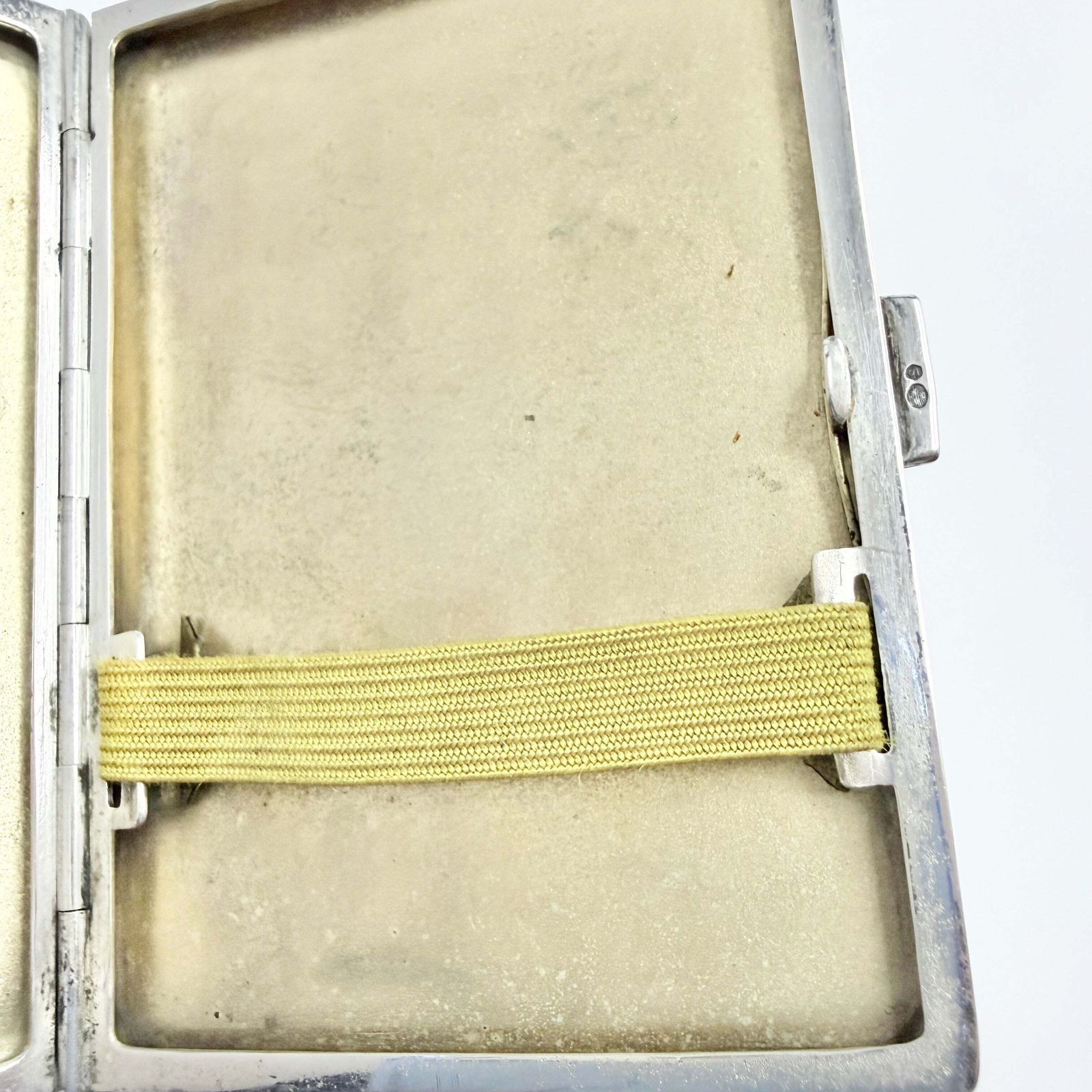 Austria Ca 1930. Vintage Art Deco Sterling 935 Silver Cigarette Case. photo vintage