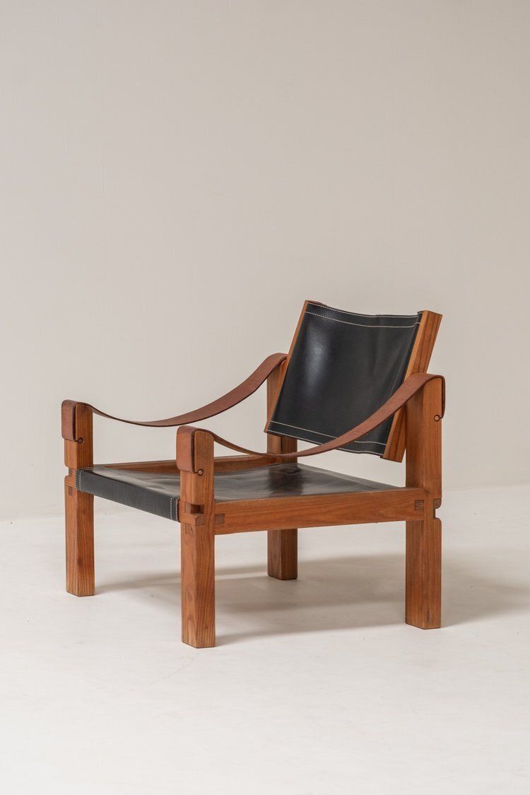 Pair Of S10 Sahara Chairs By Pierre Chapo photo vinterior