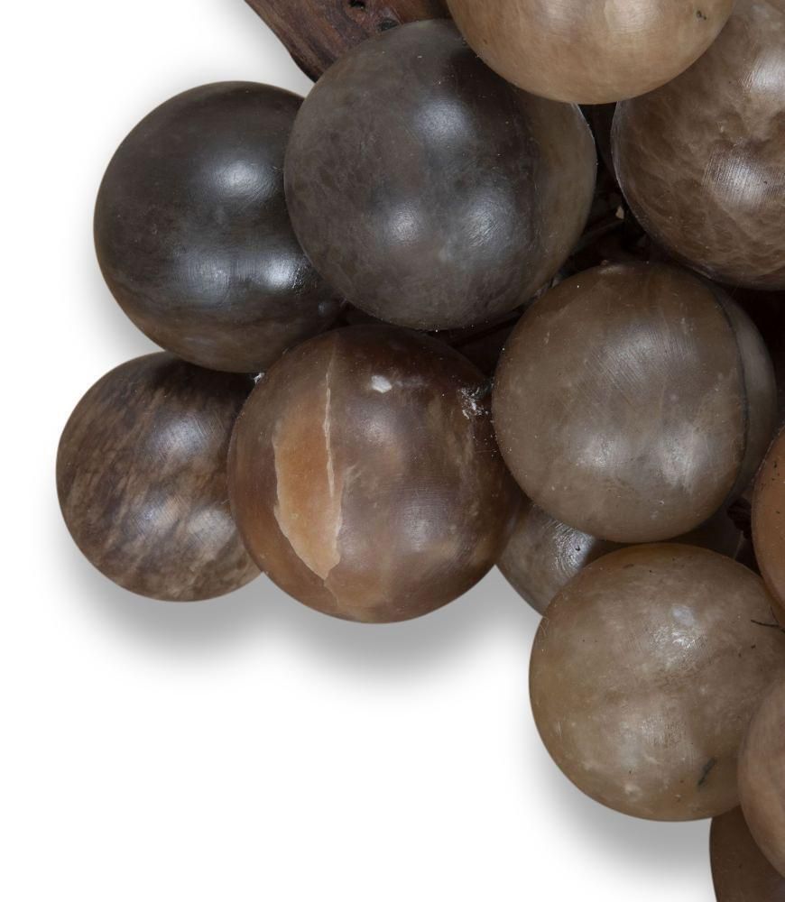 19th Century Italian Alabaster And Marble Grapes photo Art
