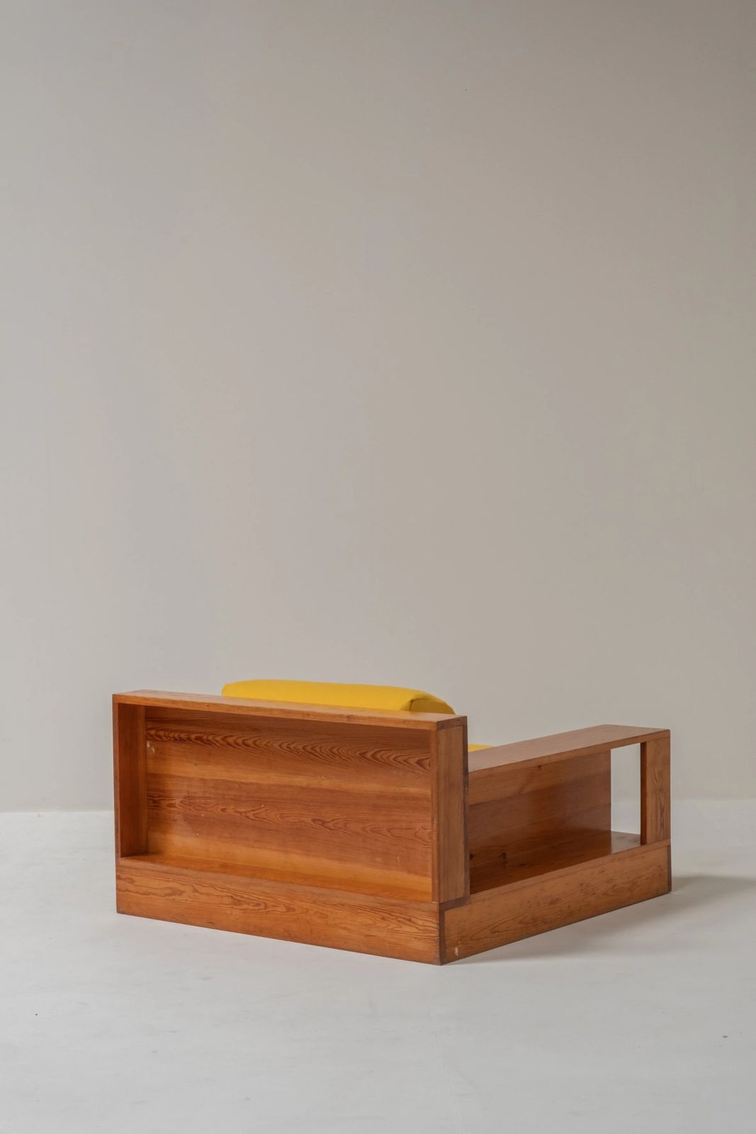 Italian Wooden Lounge Chair, 1970s, photo Furniture