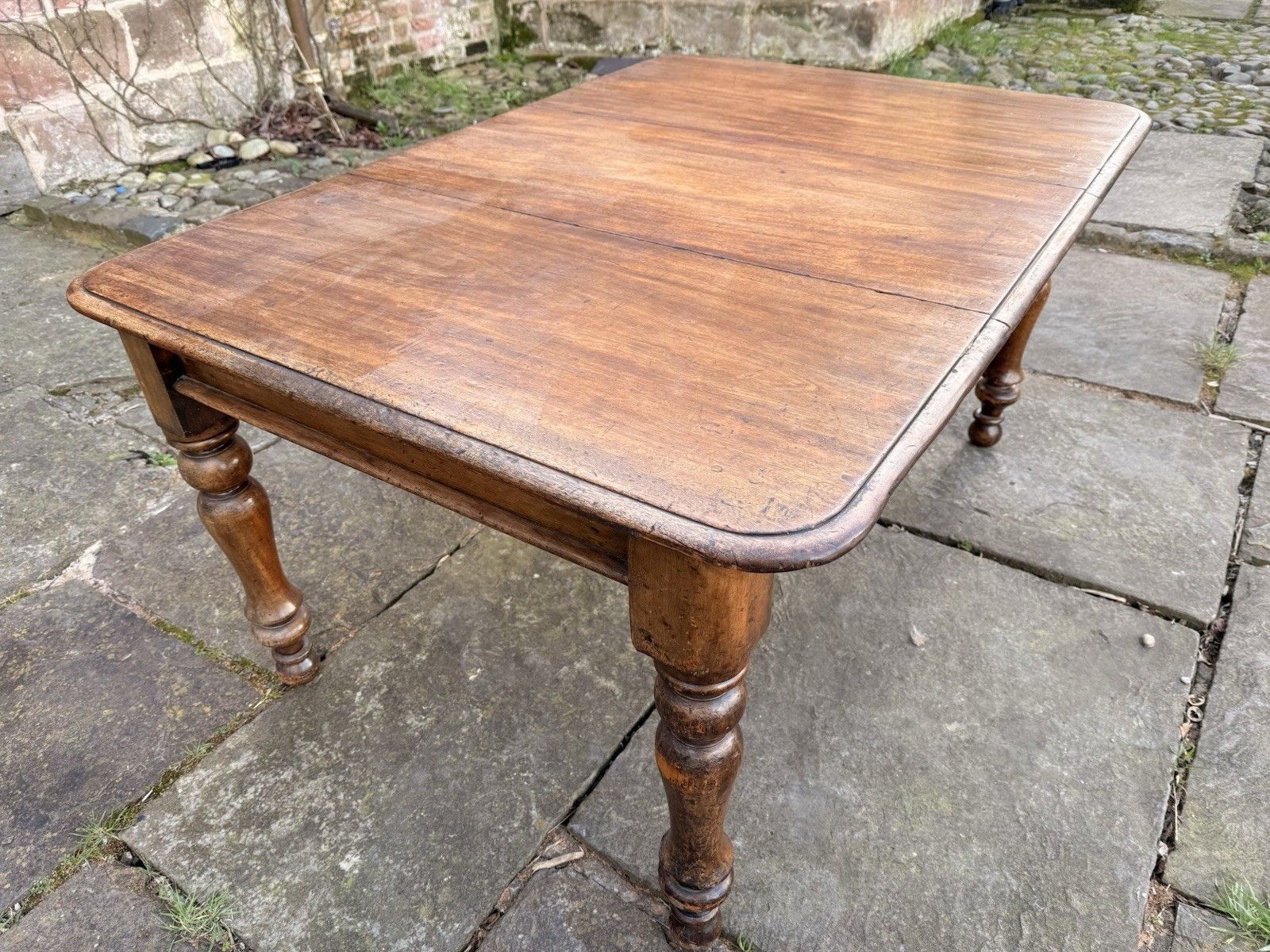 Original English Country Antique Rustic Telescopic Extending Dining Table 1850c photo buy