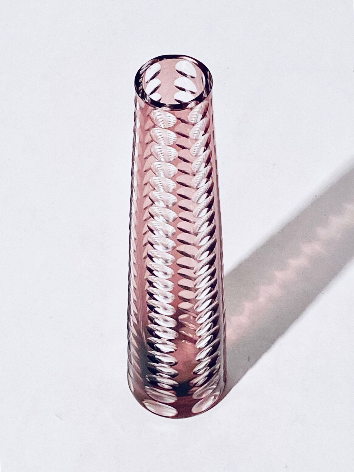 1920s Amethyst Carl Hosch Glass Vase Art Deco Steinschönau Bohemia / Antique Decor photo 147.0