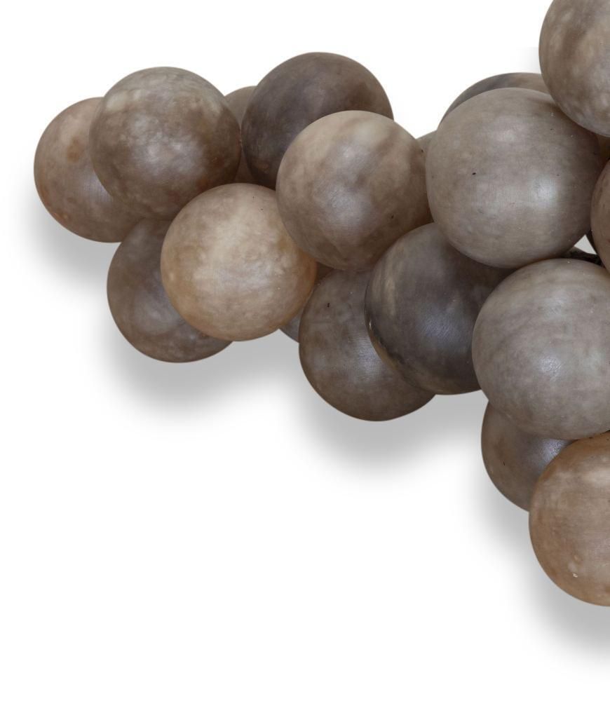 19th Century Italian Alabaster And Marble Grapes Reserved photo vinterior