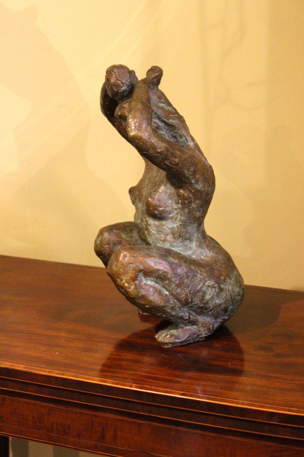 20thc. Bronze Of A Woman Bathing photo vinterior