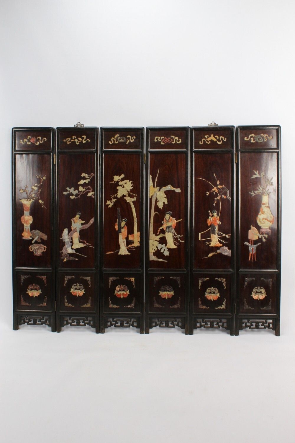 Antique Chinese Folding Fire Screen photo furniture