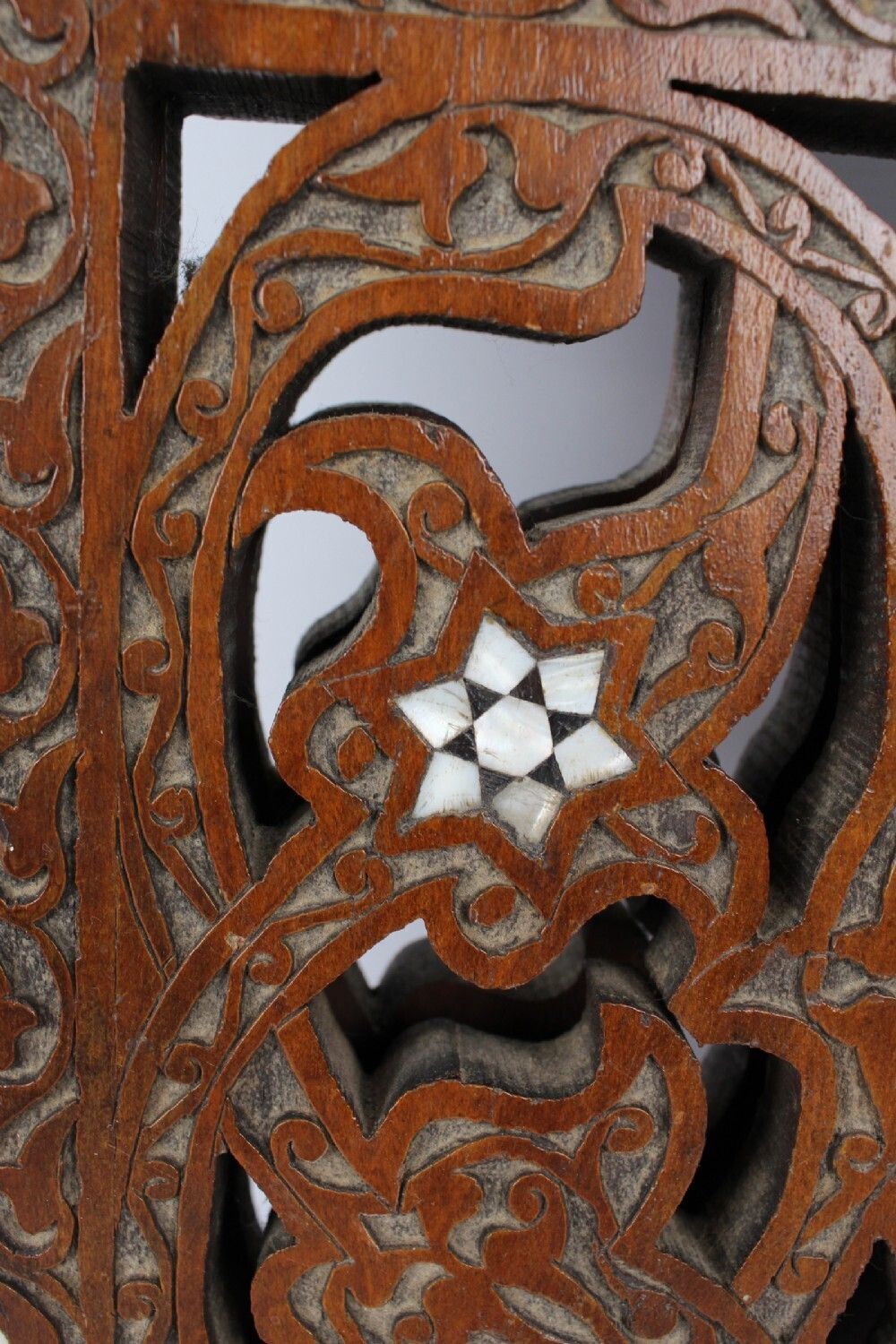 photo for sale Mother Of Pearl Inlaid Victorian Arts & Crafts Magazine Stand