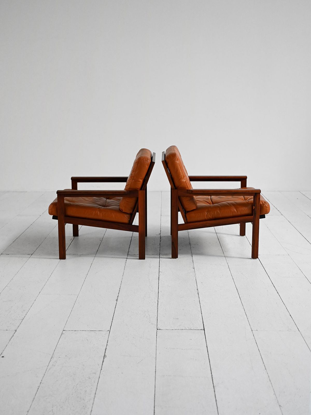 Illum Wikkelsø “Capella” Armchairs, Denmark, 1960s
