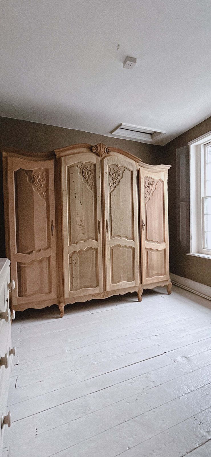 Large French4 Door Armoire In Oak