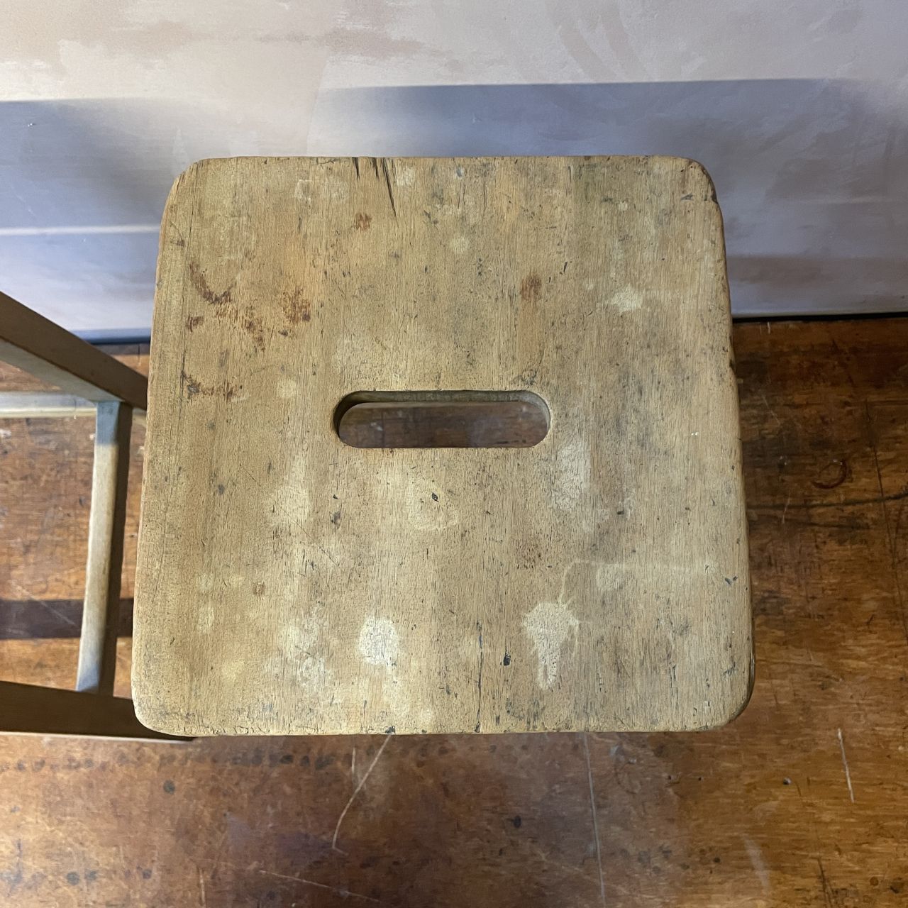 Pair Of Wooden Lab Bar Stools photo 216.0