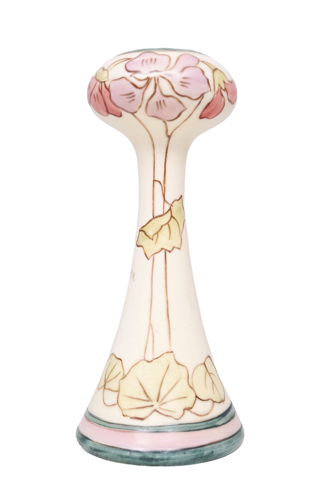 Art Nouveau Vazen Van Royal Dux, Pastelkleurig Bloemendecor, Jaren 1930, Paar photo Woonaccessoires