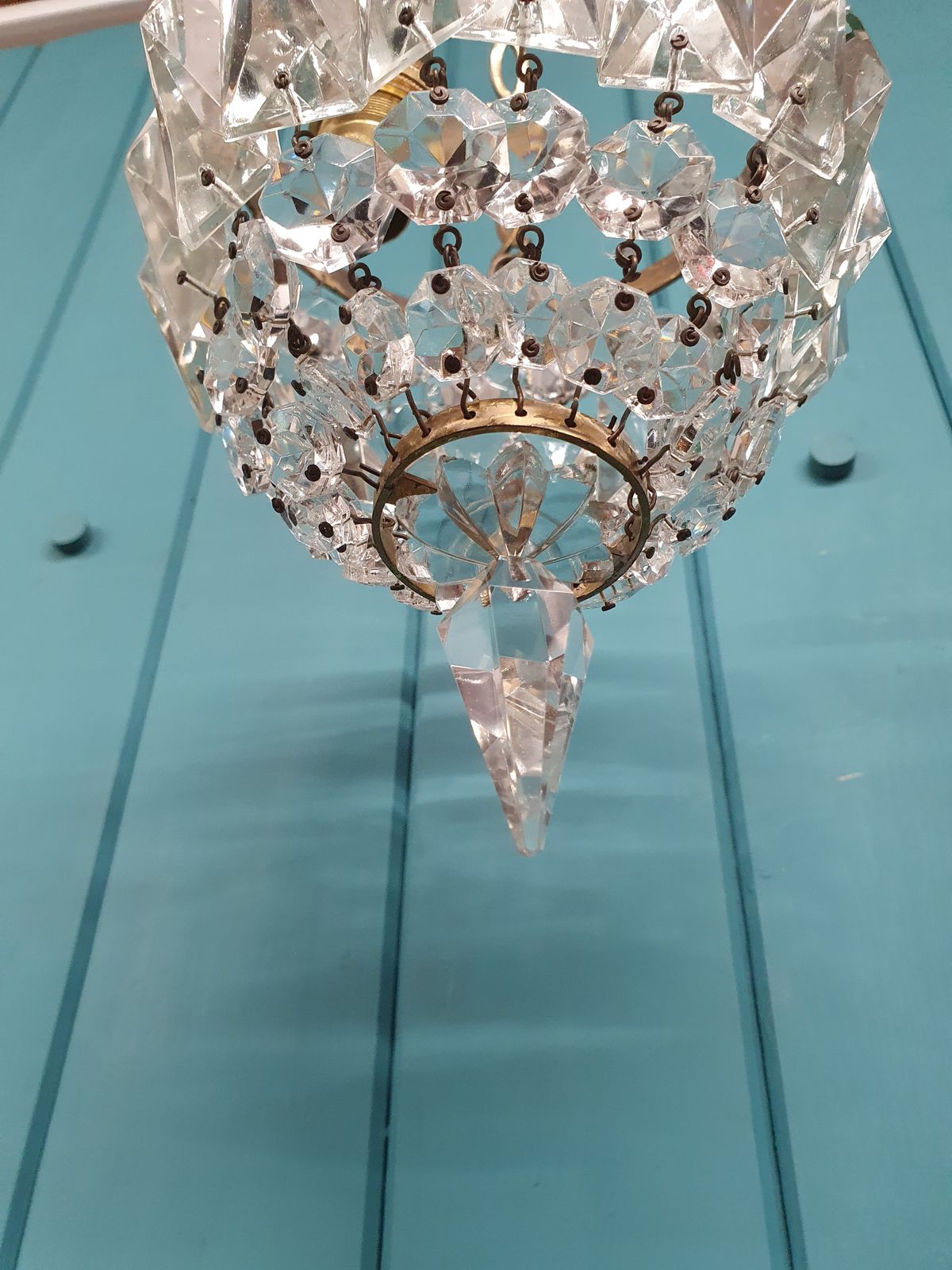 Prism Bag Chandelier Antique 6" photo Lighting