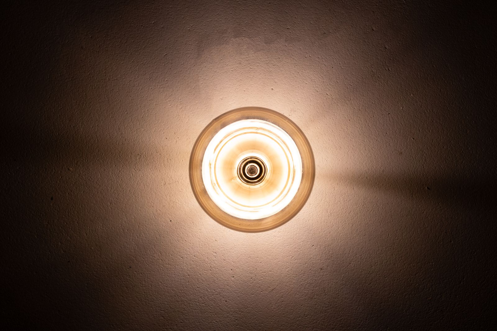 Dijkstra Tear Drop Flush Mount Light, Grijsgetint Glas, Jaren 1970, Nederland photo vinterior