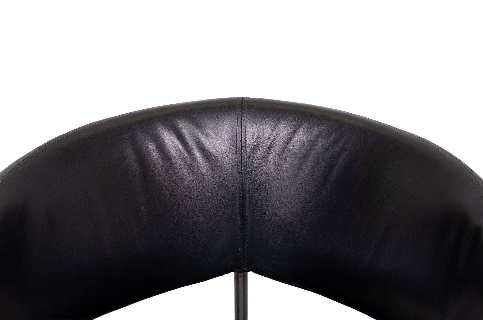 Set Of 4 Black Leather Dining Chairs By Castelijn, 1990s photo Furniture