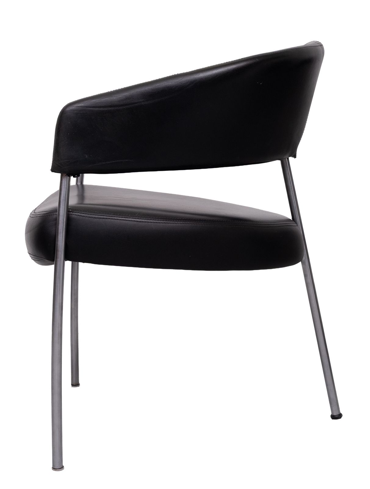1150.0 Set Of 4 Black Leather Dining Chairs By Castelijn, 1990s photo