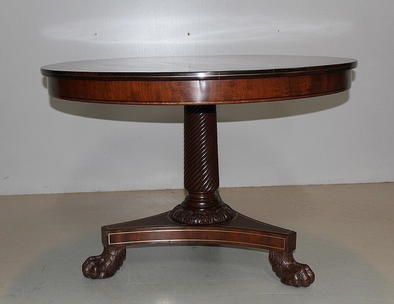 Restoration Pedestal Mahogany 19th photo furniture