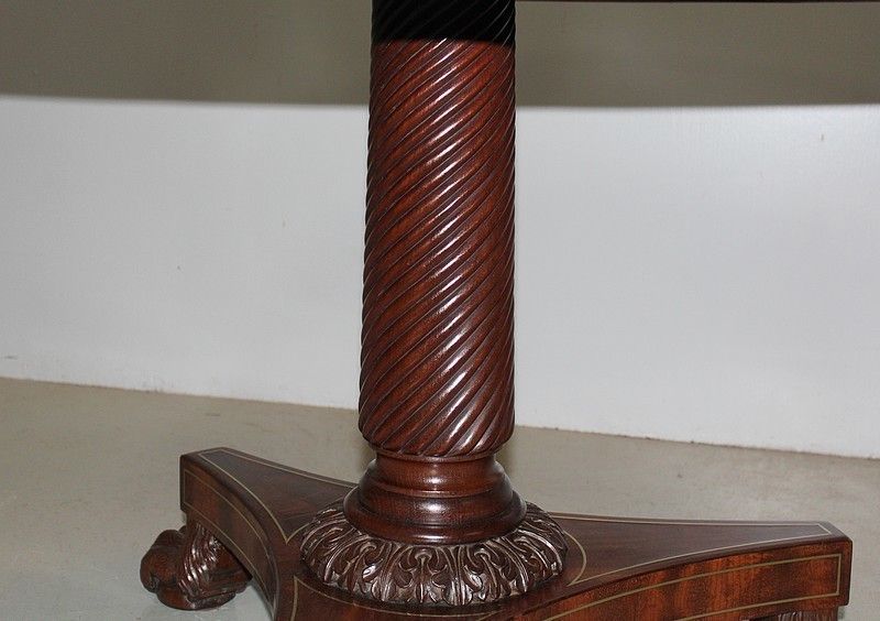 Restoration Pedestal Mahogany 19th photo vinterior