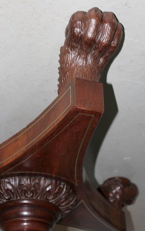 photo furniture Restoration Pedestal Mahogany 19th