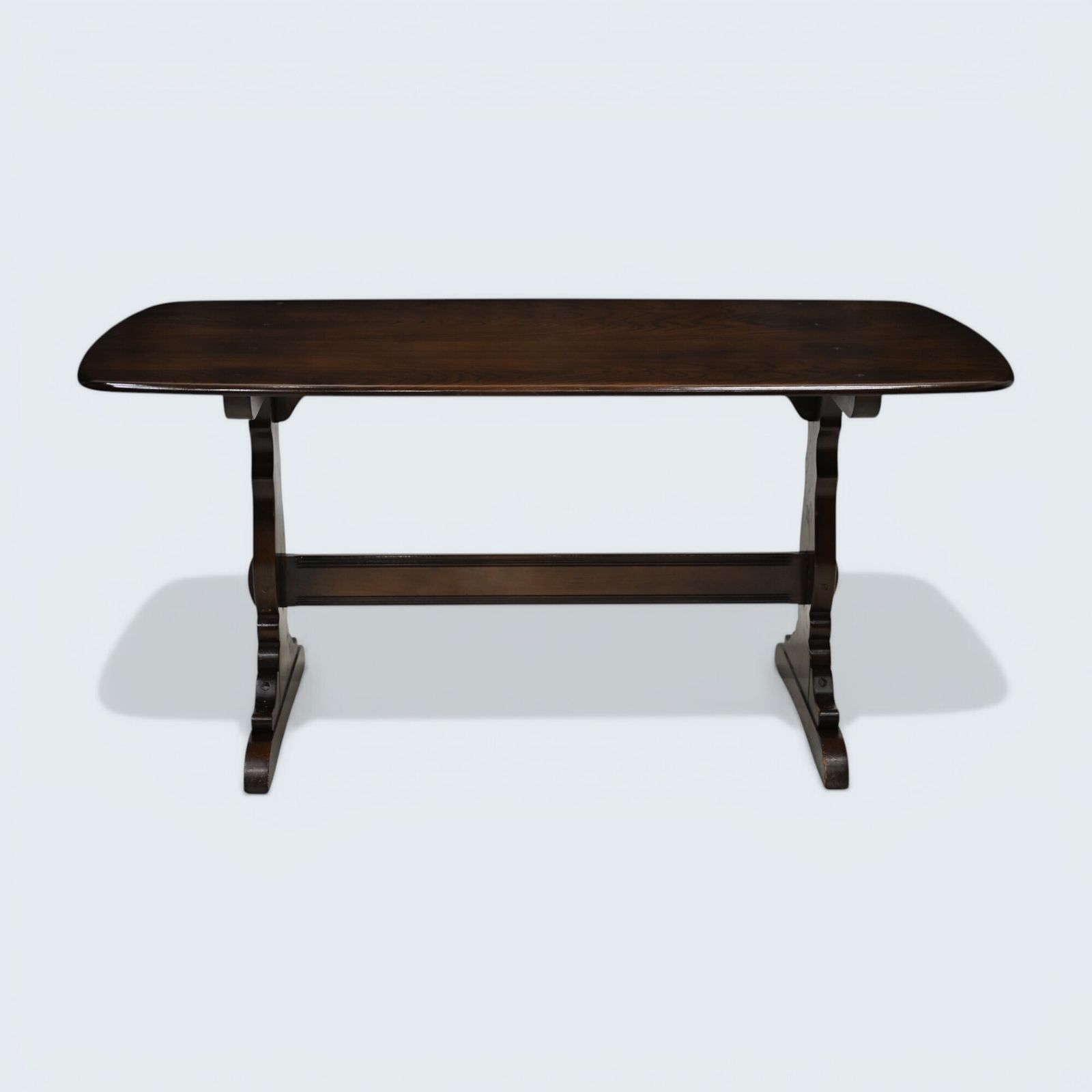 Ercol Refectory Plank Top Dining Table Traditional Finish #155 Free Uk Delivery photo vinterior