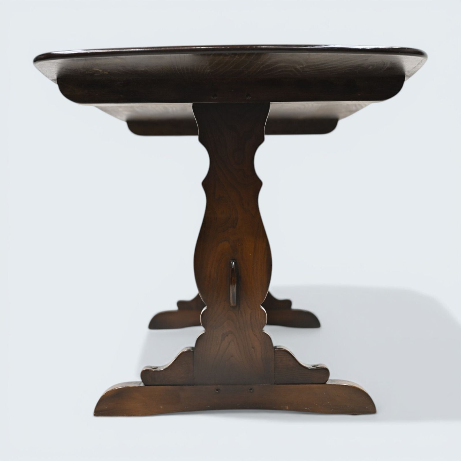 387.0 Ercol Refectory Plank Top Dining Table Traditional Finish #155 Free Uk Delivery photo
