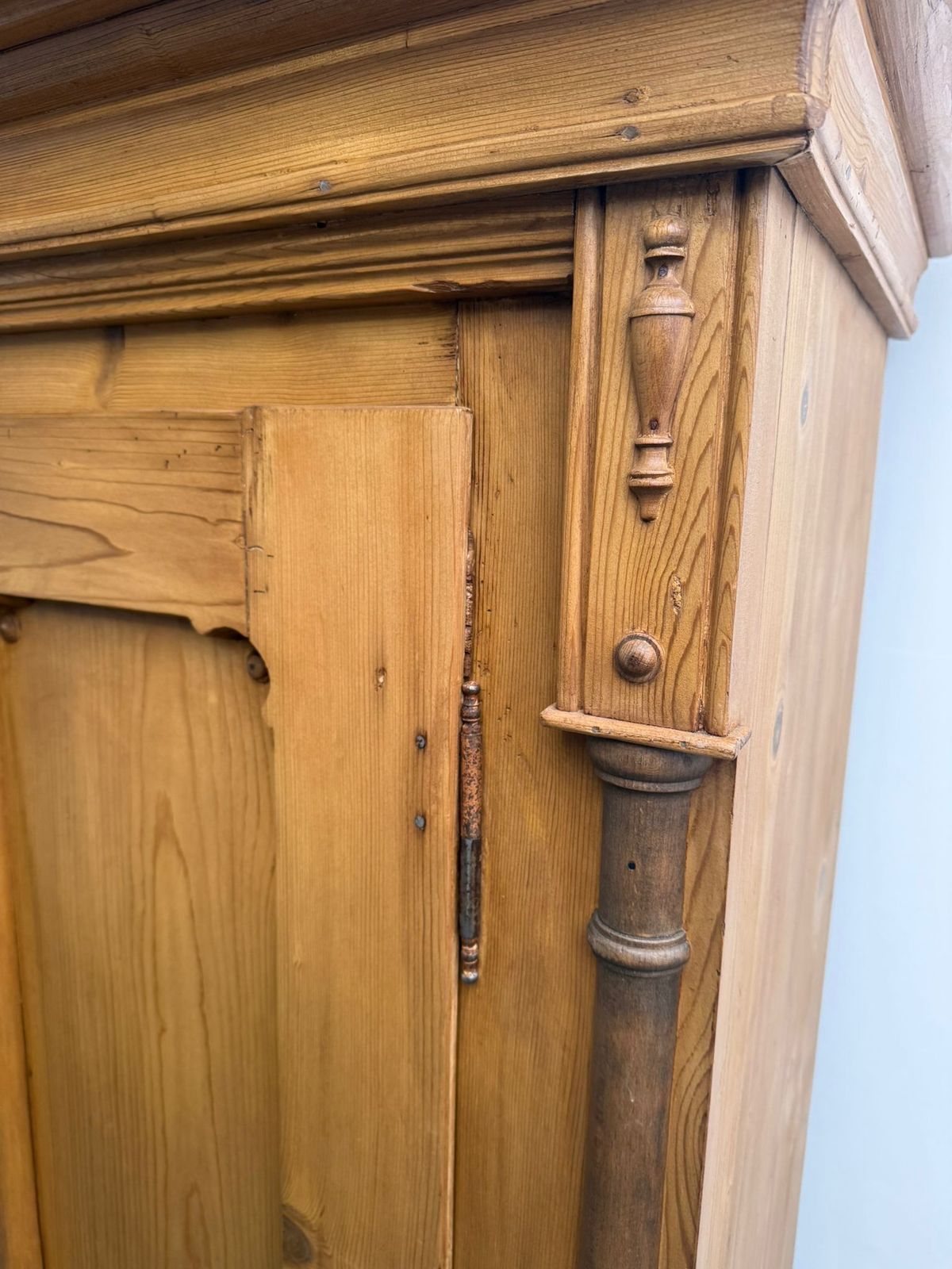 Furniture A Superb Waxed Genuine Hungarian Georgian 1 Piece Hall Wardrobe photo