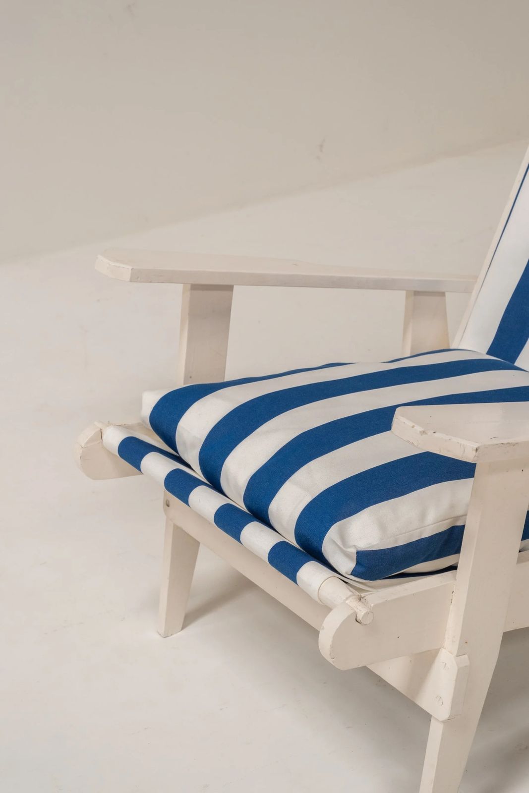 Set Of 2 Wooden Relax Stools French Riviera Style photo 1834.0