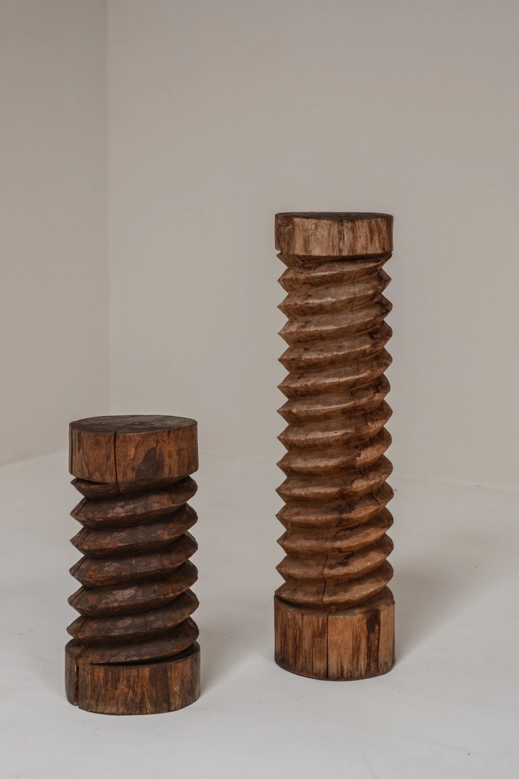 Pair Of Vintage Wooden Wine Screws, France photo for sale
