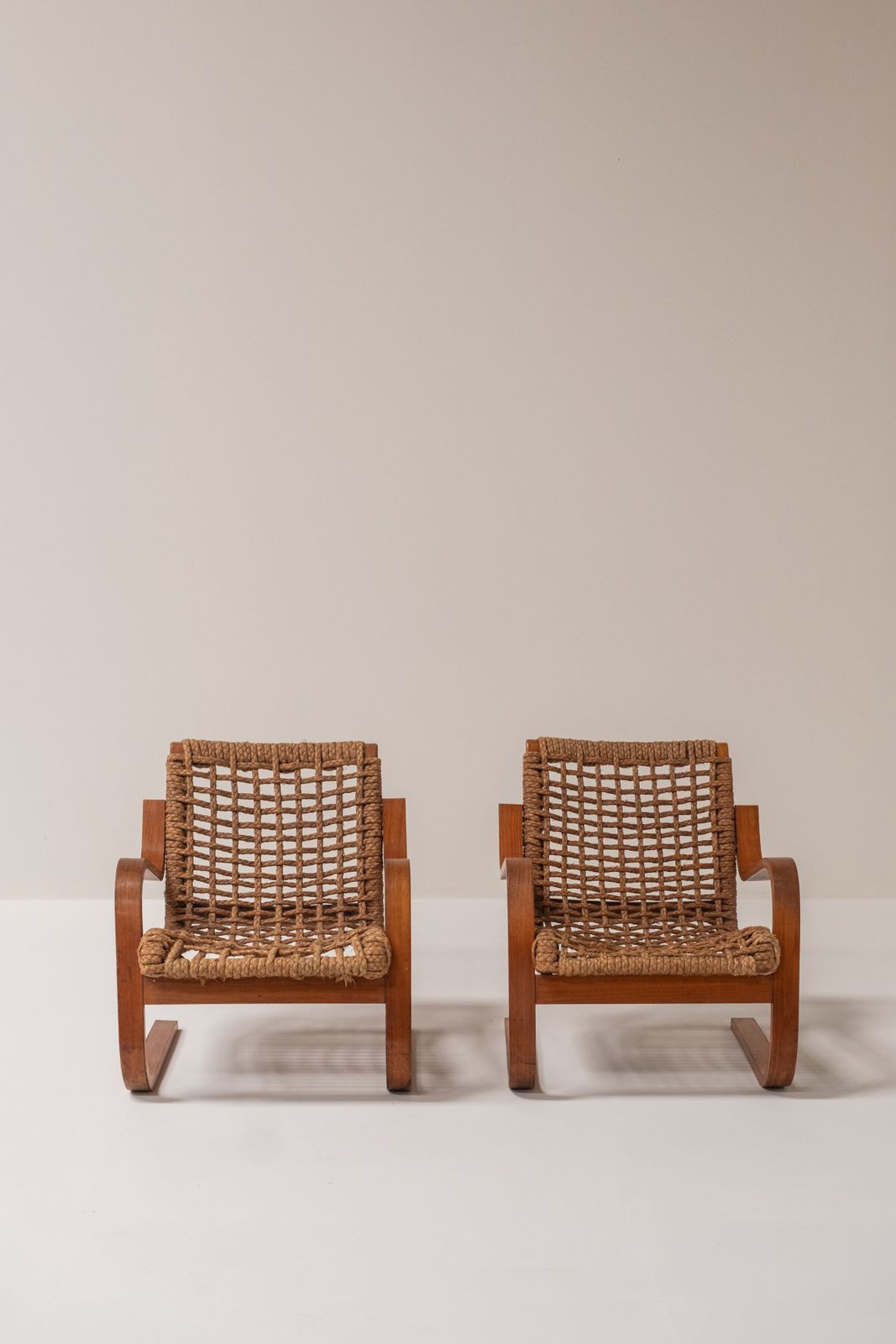 photo buy Lounge Chairs, Early Aalto Production For Stylclair, France, 1930s