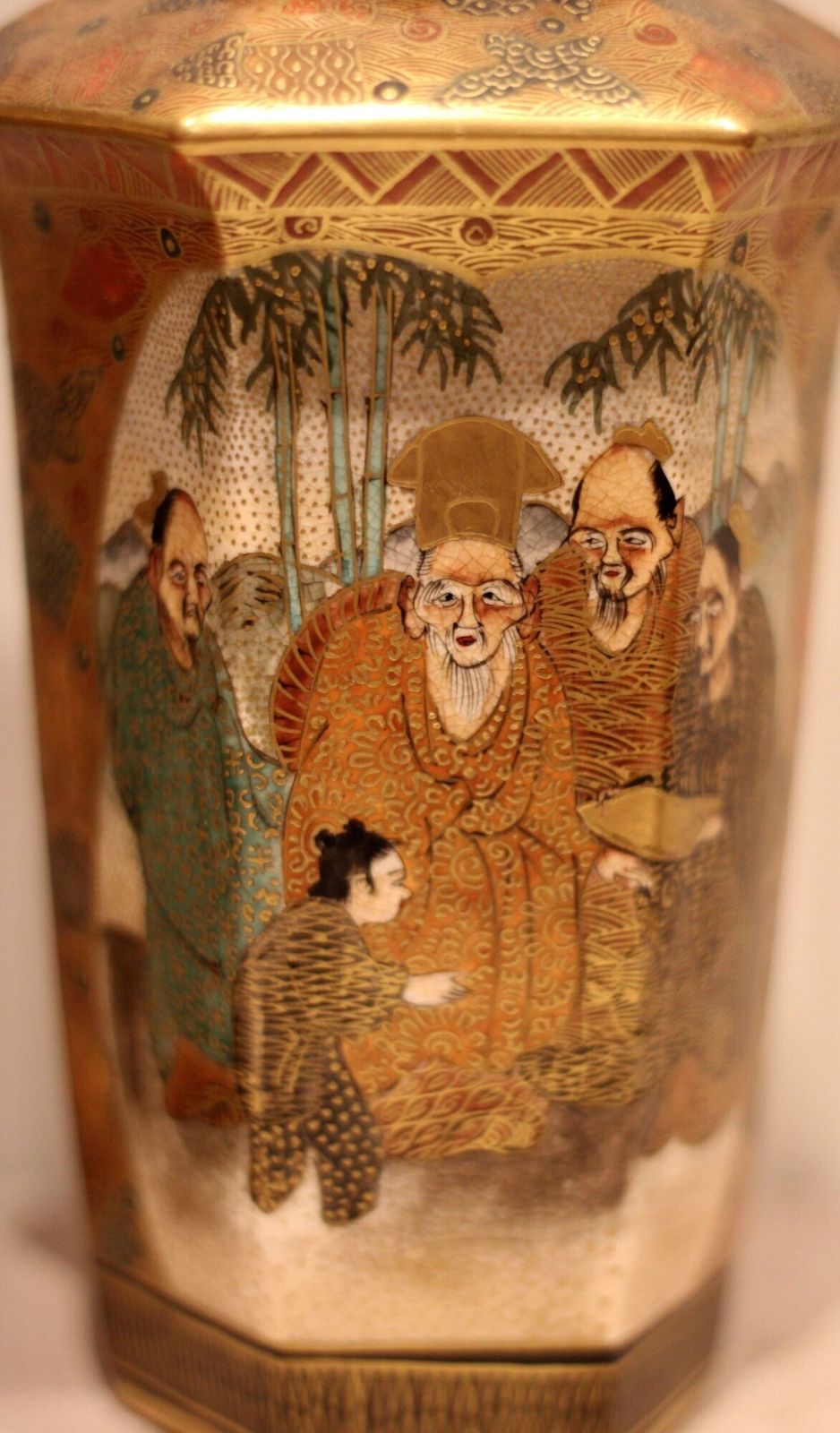 Pair Of Japanese Satsuma Vases photo Home Decor