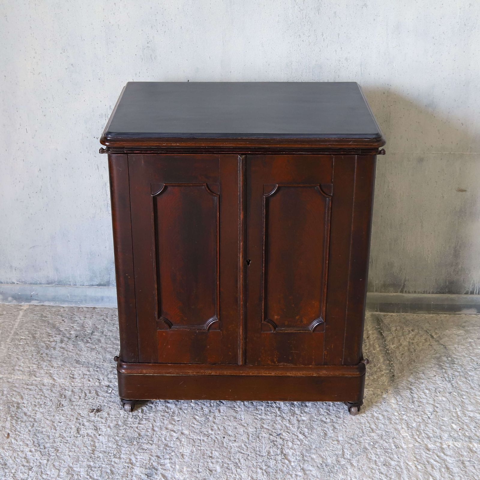 English Works Office Cupboard C.1880 With Drawers, Cupboard Storage & Hidden Rear Door photo 1195.0