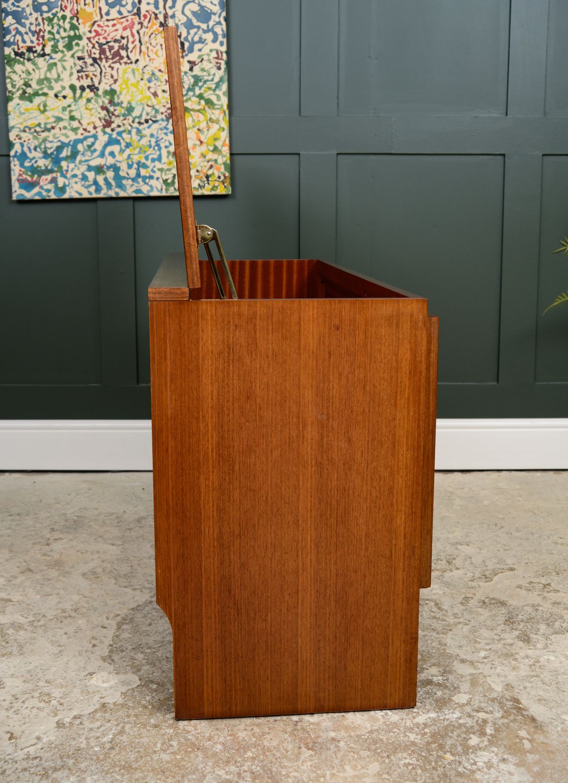 photo for sale Mid Century Blanket Box  Teak Veneer By Meredew