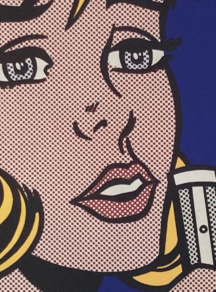 Roy Lichtenstein Lithograph 40 By 50 Cm With Coa. Sold Framed photo for sale