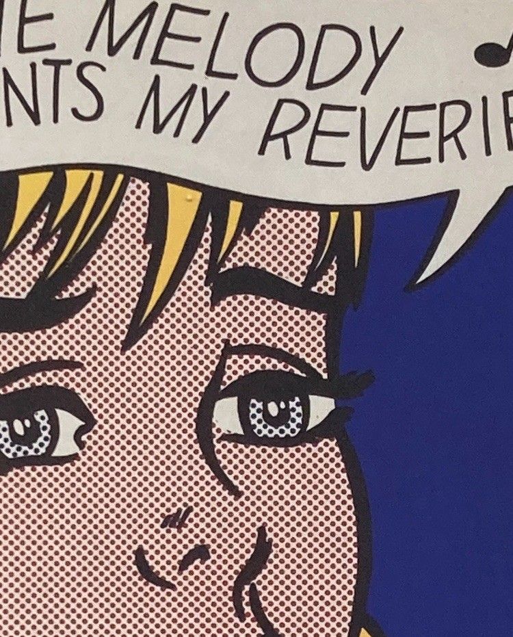 Roy Lichtenstein Lithograph 40 By 50 Cm With Coa. Sold Framed photo Art