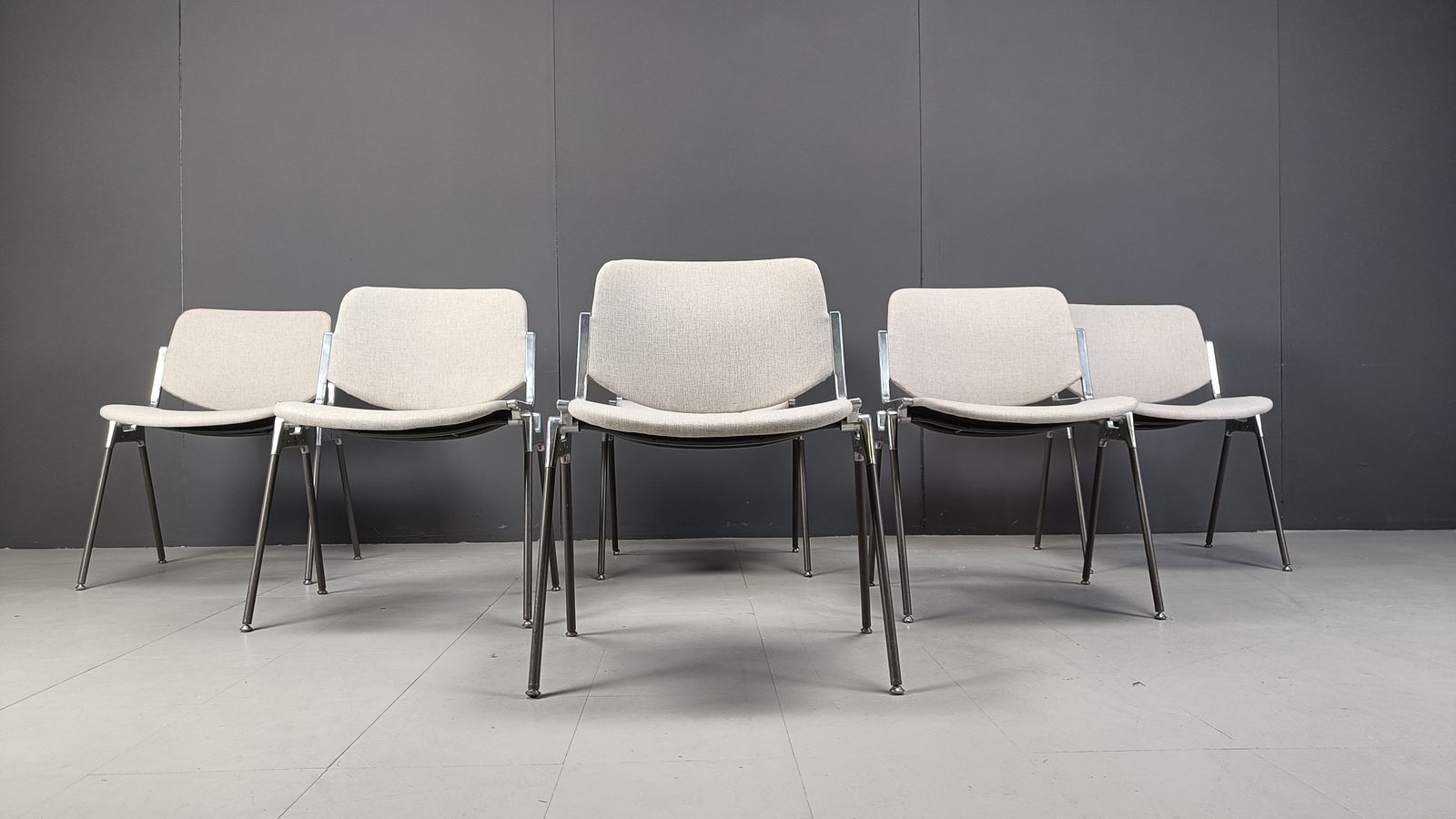 Vintage Dsc 106 Side Chairs By Giancarlo Piretti For Castelli, Set Of 6 photo buy