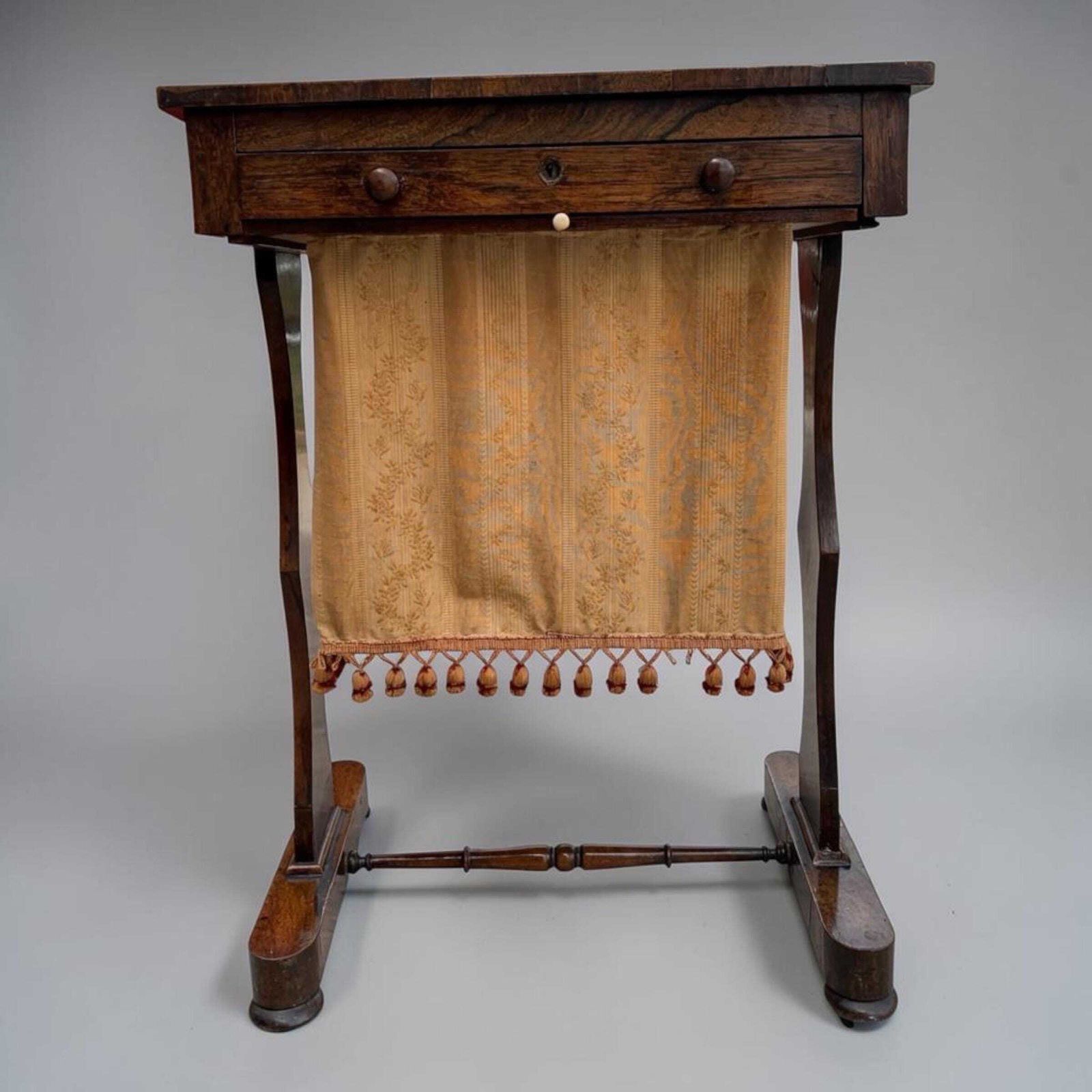 Antique Victorian Rosewood Work Table photo furniture