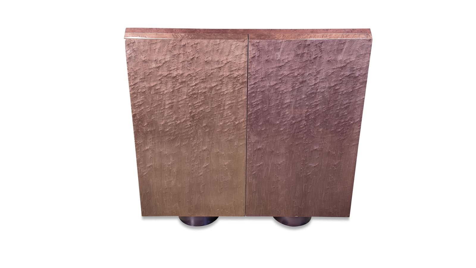 photo for sale Burl Bar Cabinet By Giovanni Offredi For Saporiti, 1970s