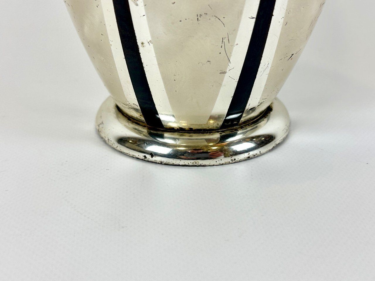 Art Deco Silver Plated Ikora Vase From Wmf, 1950s photo for sale