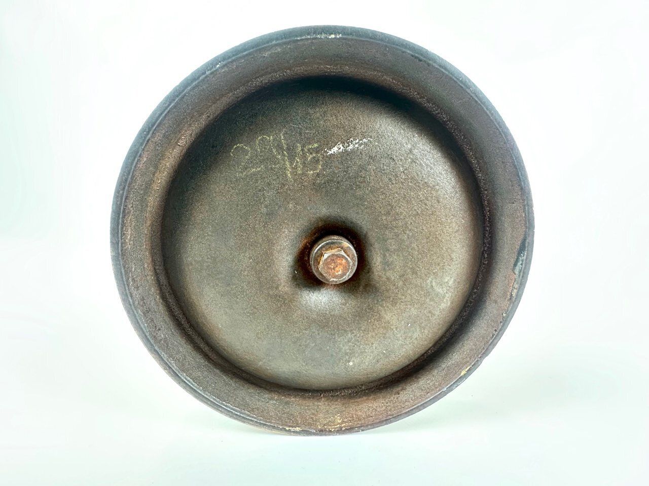 photo for sale Mid Century Modern Austrian Aluminium And Brass Umbrella Stand, 1960s