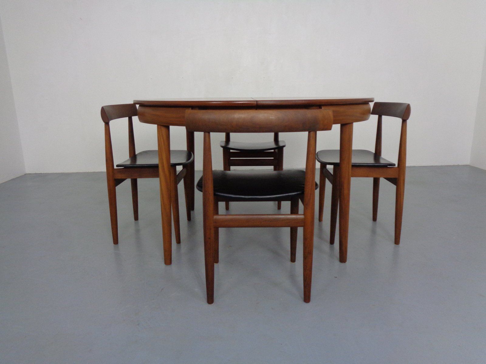 Roundette Teak Table & Chairs From Hans Olsen, Denmark, 1950sm, Set Of 5 photo 3828.0