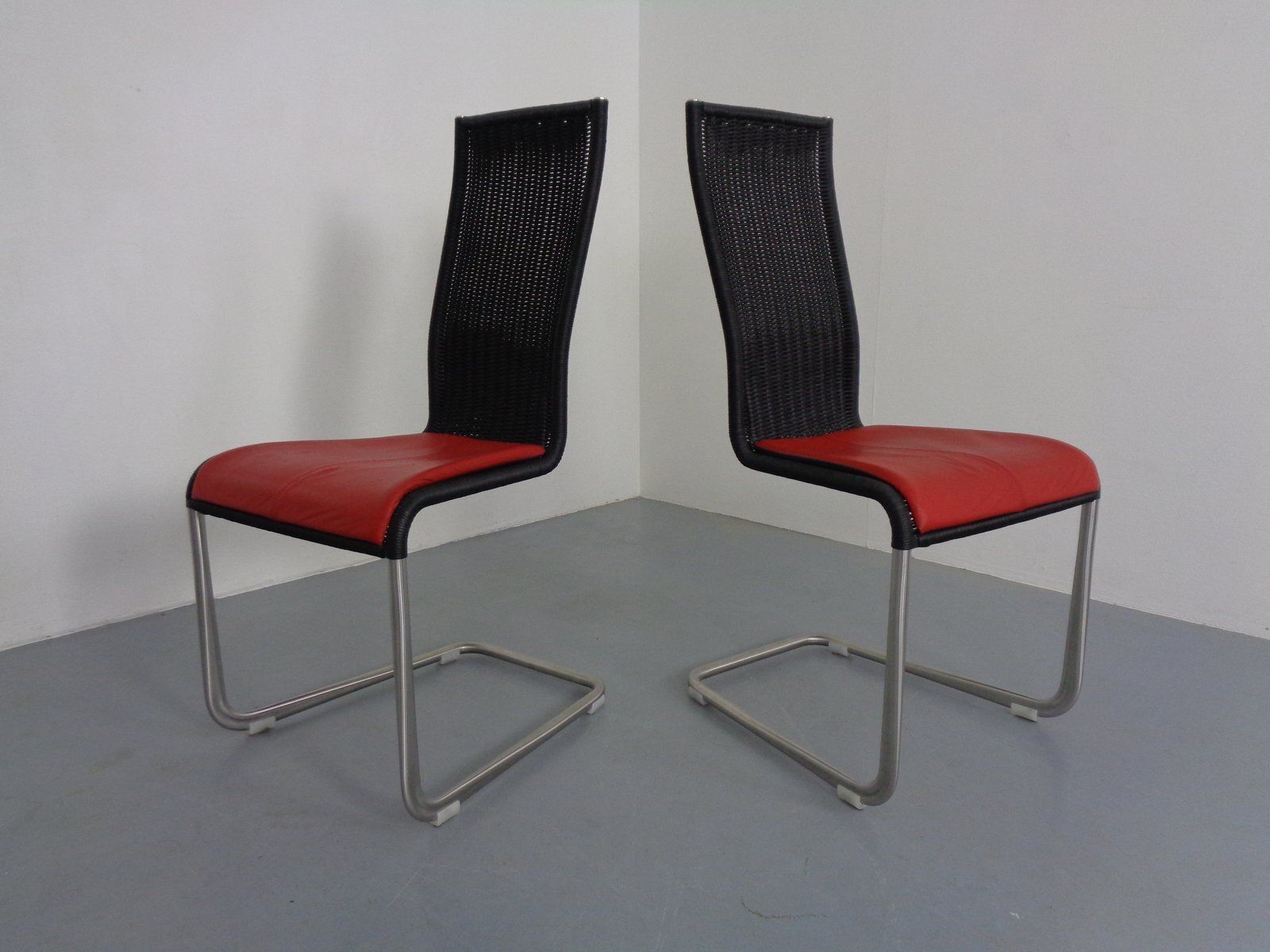 1957.0 Kragstuhl D21 & B20 Cantilever Chairs By Jean Prouve & Axel Bruchhäuser For Tecta, 1980s, Germany, Set Of 6 photo
